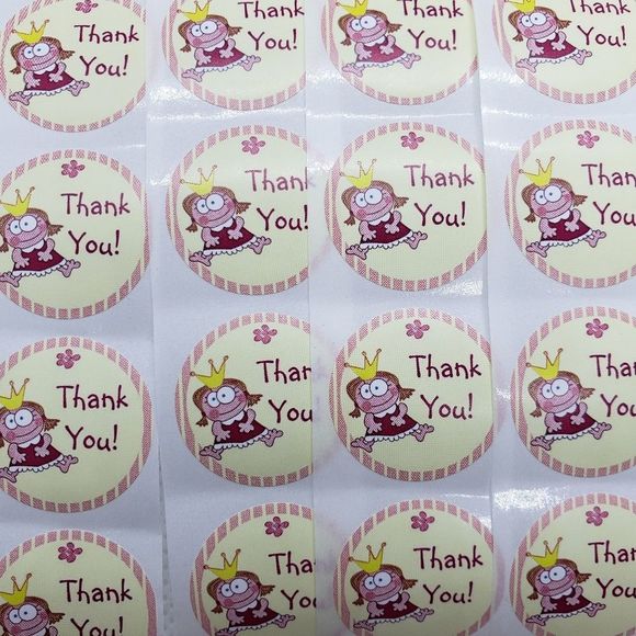8/$20 100ct Thank You Stickers Round 1" Labels - Picture 2 of 2